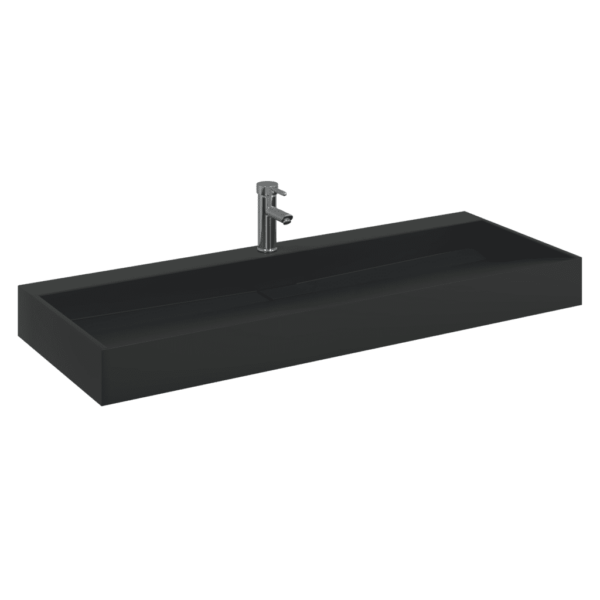 Mattmust mineraalvalamu tasapinnale või seinale, 120 x 46 x 11 cm – 3