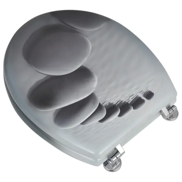 Hallid MDF prill-lauad kaantega, kivimustriga, 2 tk, 43,7 x 37,8 cm - 3
