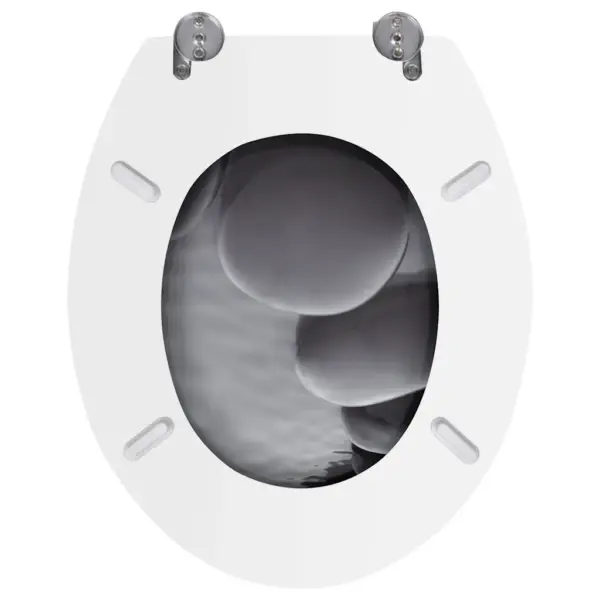 Hallid MDF prill-lauad kaantega, kivimustriga, 2 tk, 43,7 x 37,8 cm - 5