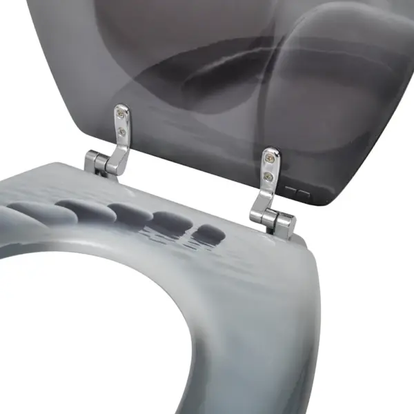 Hallid MDF prill-lauad kaantega, kivimustriga, 2 tk, 43,7 x 37,8 cm - 6