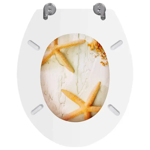 MDF WC-prill-lauad kaantega, meritähe disainiga, 2 tk – 6