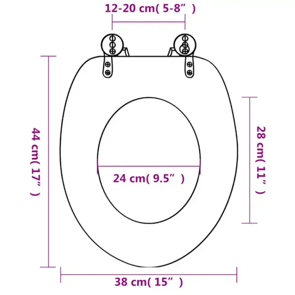 MDF WC-prill-lauad kaantega, meritähe disainiga, 2 tk – 9