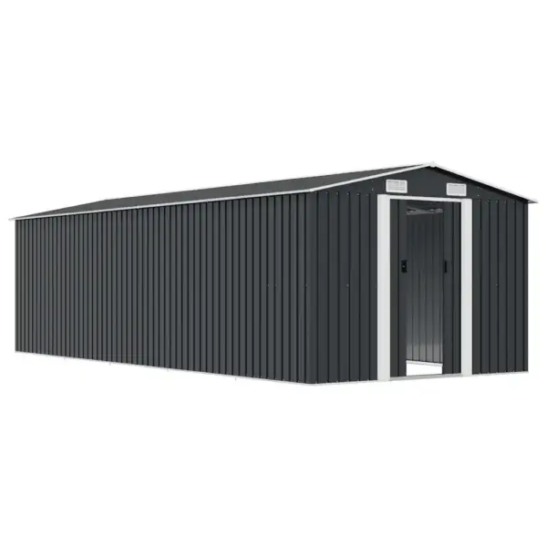 Metallist aiakuur topelt lükandustega, antratsiithall, 257 x 580 x 181 cm – 4