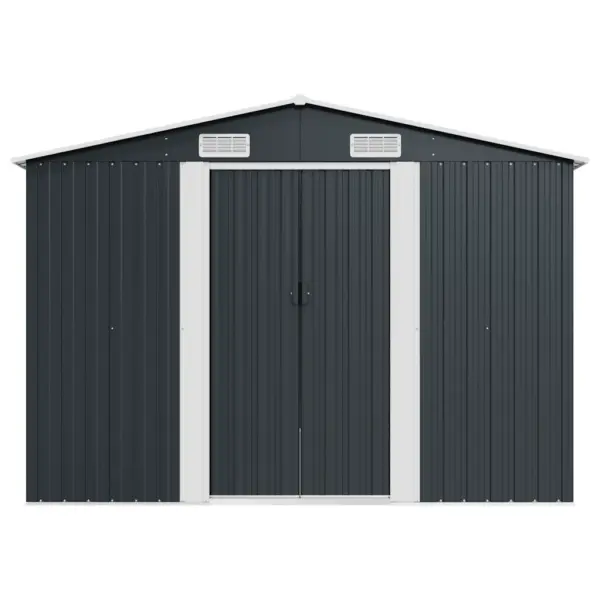Metallist aiakuur topelt lükandustega, antratsiithall, 257 x 580 x 181 cm – 5