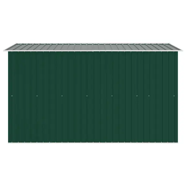 Metallist aiakuur topelt lükanduste ja ventilatsiooniga, roheline, 257 x 298 x 178 cm – 6