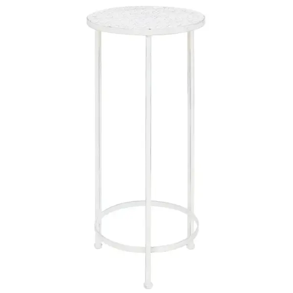 Metallist taimealuste komplekt, 3 tk, vanaaegses stiilis, antiikvalge – 4