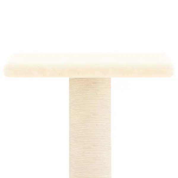Mitmetasandiline kassipuu sisalköiega kraapimispostidega, kreemjasvalge, 73 cm – 4