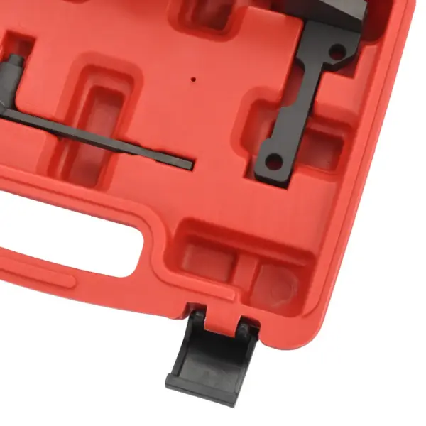 2-osaline mootori ajastamise tööriistakomplekt Peugeot 208/2008, Citroen C3, 1,0/1,2 VTi, teras, punane kohver – 5