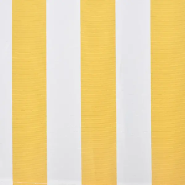 Mootoriga kokkupandav terrassivarikatus, 400 x 300 cm, kollane-valge – 3