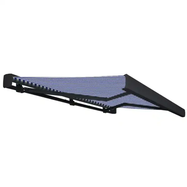 Mootoriga terrassimarkiis 350 x 250 cm, sinine-valge, alumiiniumraam – 3