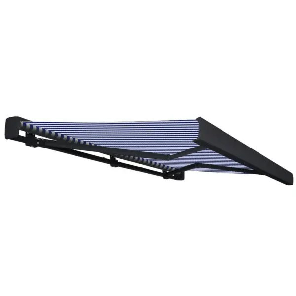 Mootoriga terrassimarkiis, sinine-valge, 450 x 300 cm – 3