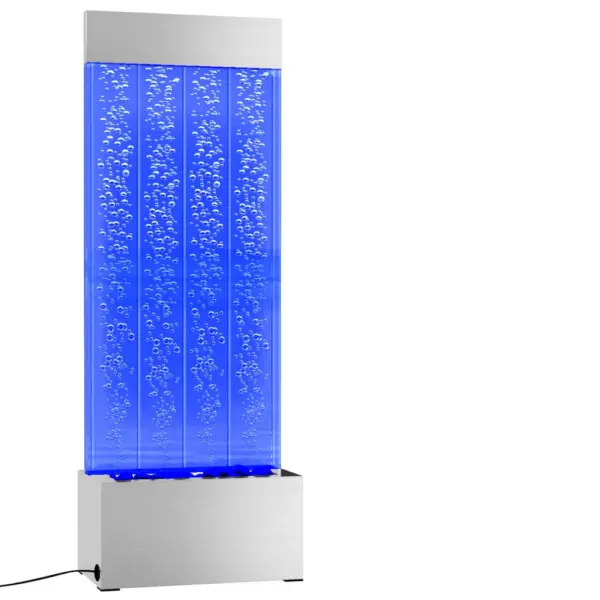 Mullisammas RGB LED-tuledega, harjatud roostevaba teras ja akrüül, 110 cm – 3