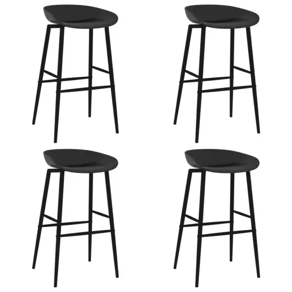 5-osaline must baarikomplekt baarilauaga, MDF ja metall, laud 120 x 60 x 105 cm – 6