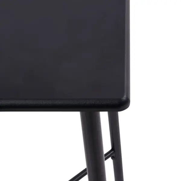 5-osaline must baarikomplekt kangast baaritoolidega, baarilaud 60 x 60 x 111 cm – 4
