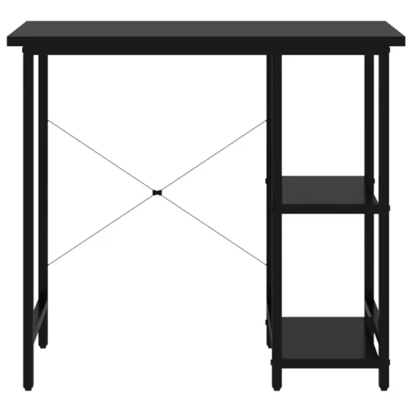 Must arvutilaud MDF-plaadi ja metallraamiga, 80 x 40 x 72 cm – 3