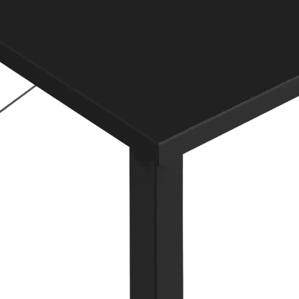Must arvutilaud MDF-plaadi ja metallraamiga, 80 x 40 x 72 cm – 6