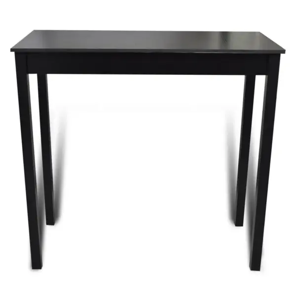 Must baarimööbli komplekt laud ja 2 polsterdatud baaritooli, 115 x 55 x 107 cm - 4