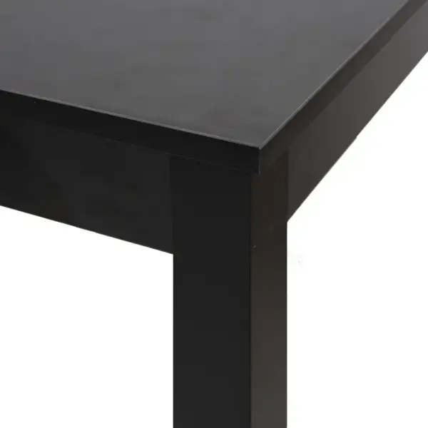 Baarilaud musta MDF lauaplaadi ja männipuidust jalgadega, 115 x 55 x 107 cm - 5