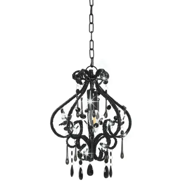 Must helmestega laelamp E14 sokliga, 24 x 32 cm – 2