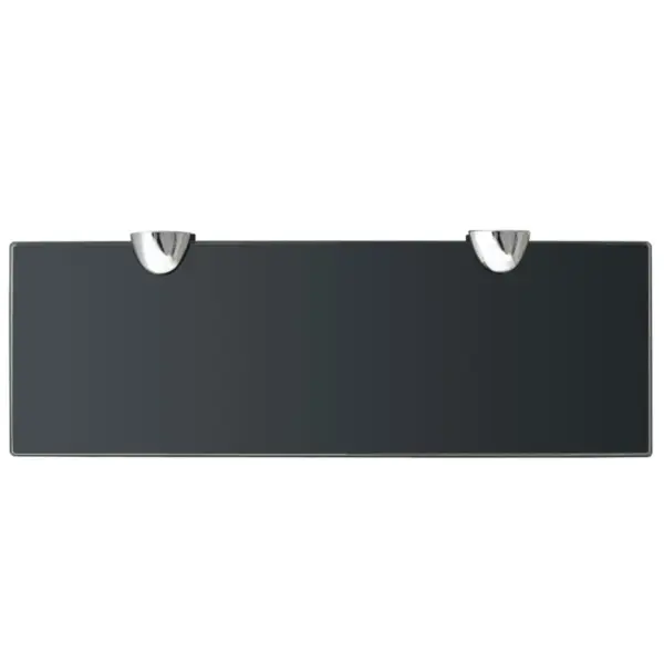 Must hõljuv klaasist seinariiul, 30 x 10 cm, 8 mm karastatud turvaklaas, kandevõime 10 kg – 3
