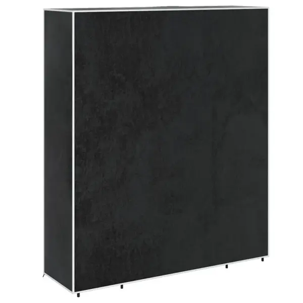 Kangast riidekapp sektsioonide ja riputustorudega, must, 45 x 150 x 176 cm – 6