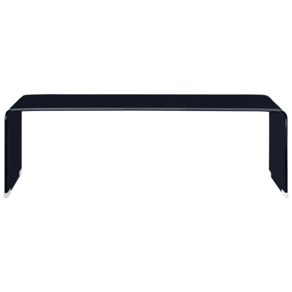 Must karastatud klaasist kohvilaud, 98 x 45 x 31 cm – 2