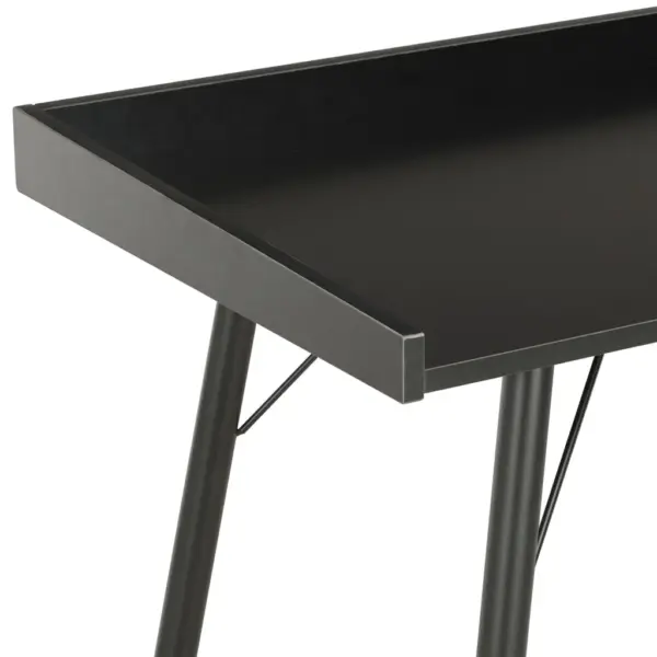 Must kirjutuslaud kõrgendatud servadega, 90 x 50 x 79 cm – 4