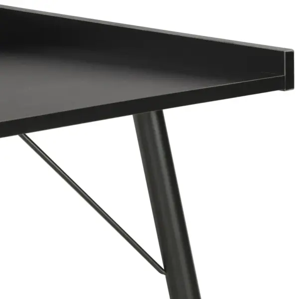 Must kirjutuslaud kõrgendatud servadega, 90 x 50 x 79 cm – 5