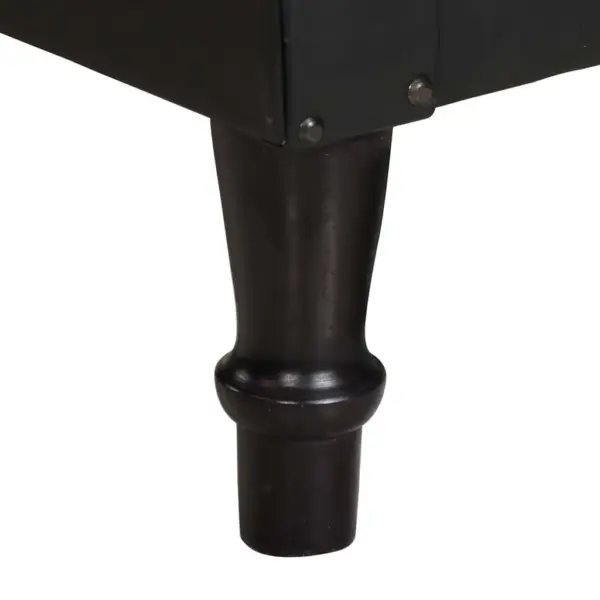 Must kitsenahast tugitool mangopuidust raamiga, 60 x 57 x 64 cm – 6