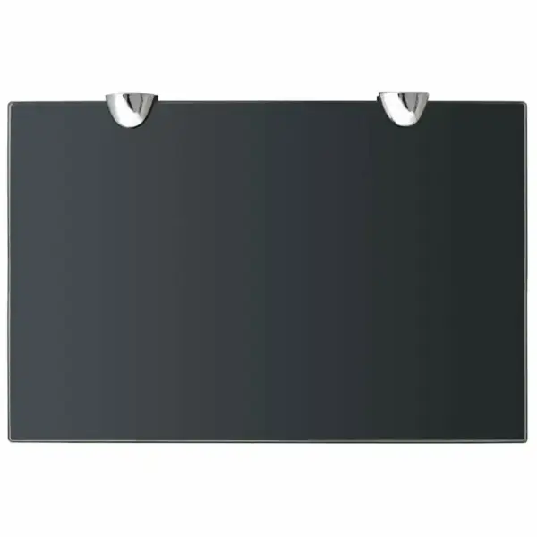 Must hõljuv klaasist seinariiul, 30 x 20 cm, 8 mm, kandevõime 10 kg – 3