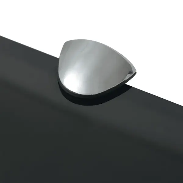 Must hõljuv klaasist seinariiul, 30 x 20 cm, 8 mm, kandevõime 10 kg – 4