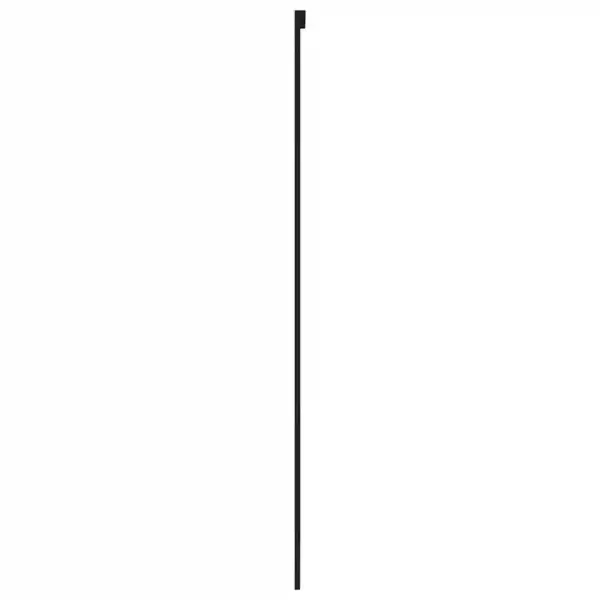 Must klaasist lükanduks alumiiniumraamiga, 76 x 205 cm, karastatud klaas – 5