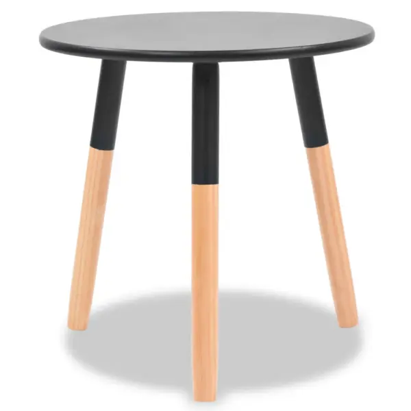 Must lisalaudade komplekt, 2 tk, männipuidust jalgade ja MDF-laudadega – 4