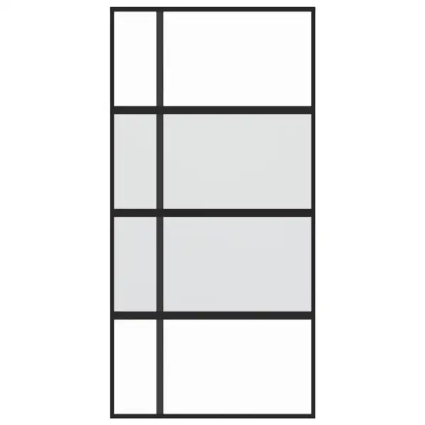 Must liuguks karastatud klaasiga, alumiiniumraamiga, 102,5 x 205 cm – 3