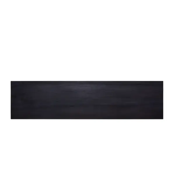 Must mahagonipuidust konsoollaud riiuliga, 120 x 30 x 75 cm - 4