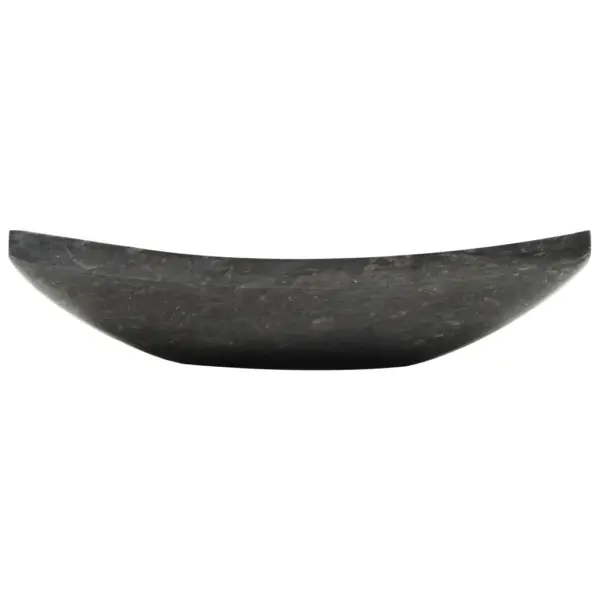 Must ristkülikukujuline marmorist valamu, 50 x 35 x 12 cm – 3