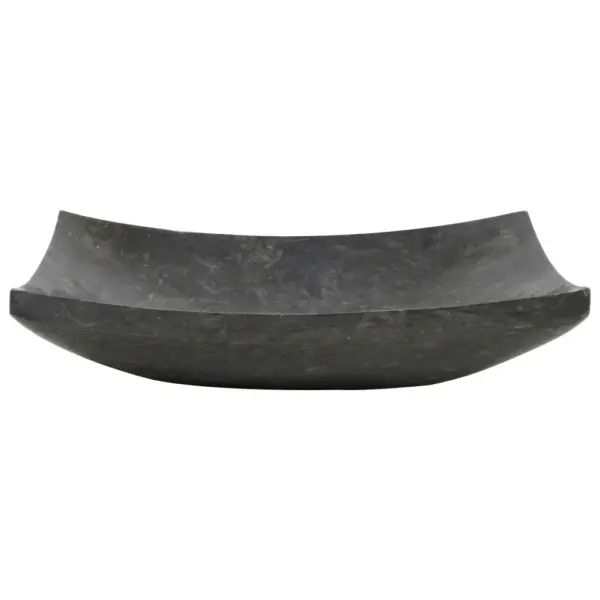Must ristkülikukujuline marmorist valamu, 50 x 35 x 12 cm – 4