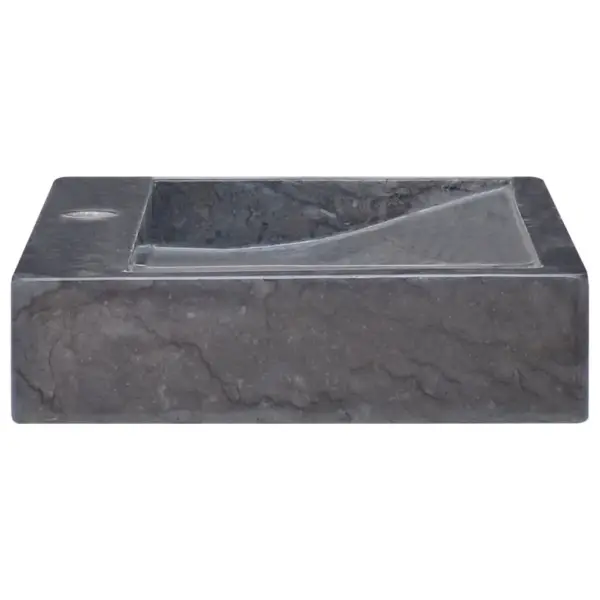 Must marmorist vannitoavalamu, 58 x 39 x 10 cm – 4