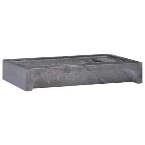 Must marmorist vannitoavalamu, 58 x 39 x 10 cm – 5