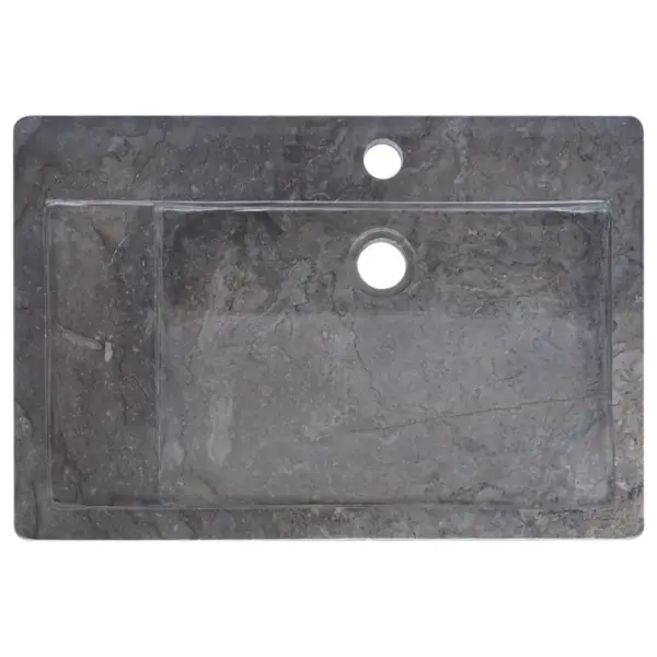 Must marmorist vannitoavalamu, 58 x 39 x 10 cm – 6