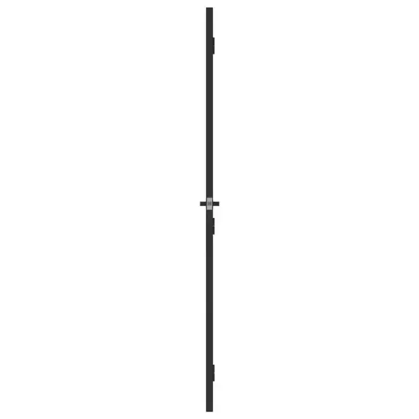 Must matt karastatud klaasiga siseuks alumiiniumraamiga, 83 x 201,5 cm – 4