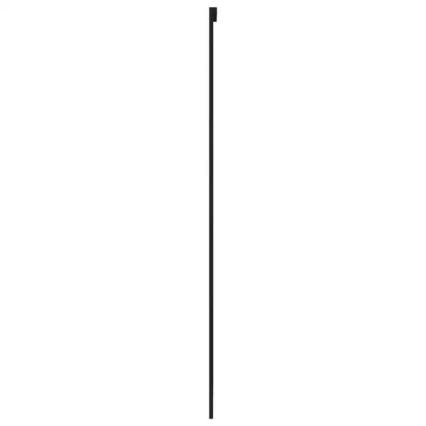 Must alumiiniumraamiga liuguks karastatud mattklaasiga, 90 x 205 cm – 5