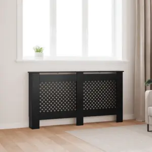 Must MDF radiaatorikate kärgdisainiga, 152 x 19 x 81,5 cm