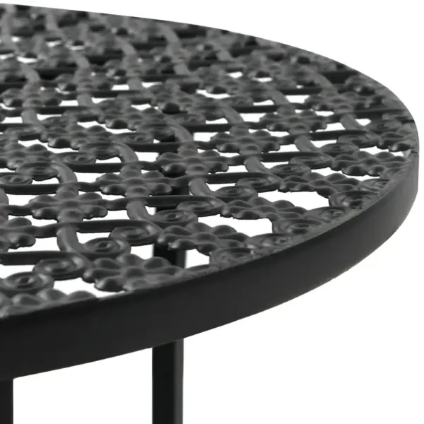 Must metallist bistroolaud korviga, 40 x 70 cm – 3