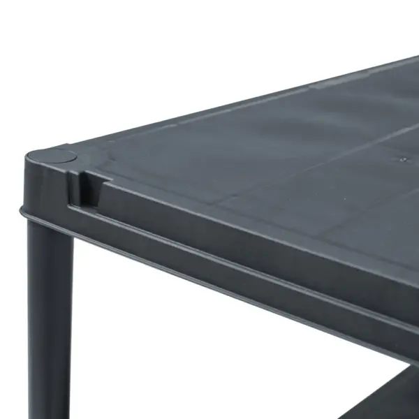 Plastist hoiuriiulid, 5 tk, must, 5 tasapinnaga, 60 x 30 x 180 cm, kandevõime 125 kg – 6