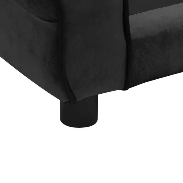 Must plüüsist koertediivan väikestele koertele ja kassidele, 72 x 45 x 30 cm – 11