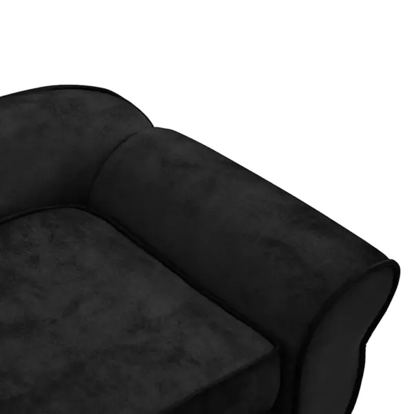 Must plüüsist koertediivan väikestele koertele ja kassidele, 72 x 45 x 30 cm – 9