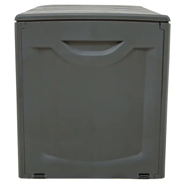 Hoiukast rataste ja kaanega, must polüpropüleen, 340 l, 118 x 53 x 57 cm – 7