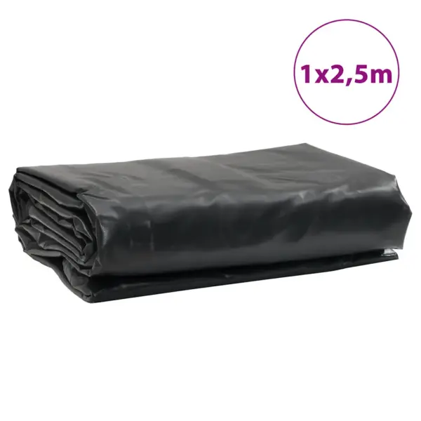 Veekindel PVC present metallist aasadega, must, 1 x 2,5 m, 650 g/m² – 9
