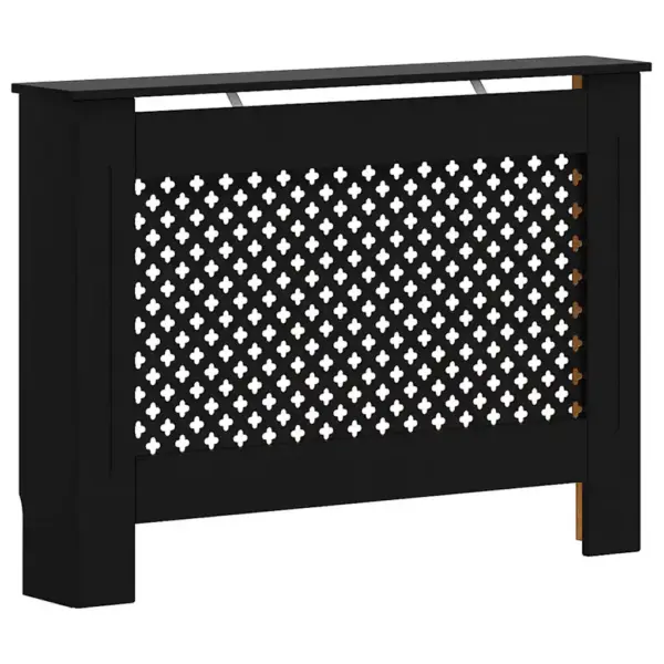 Must radiaatorikate kärg- ja ristdisainiga, MDF, 112 x 19 x 81,5 cm – 2